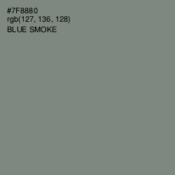 #7F8880 - Blue Smoke Color Image
